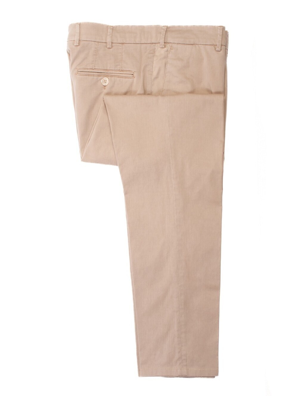 Brunello Cucinelli Light Brown Stretch Cotton Italian Fit Chinos 32011